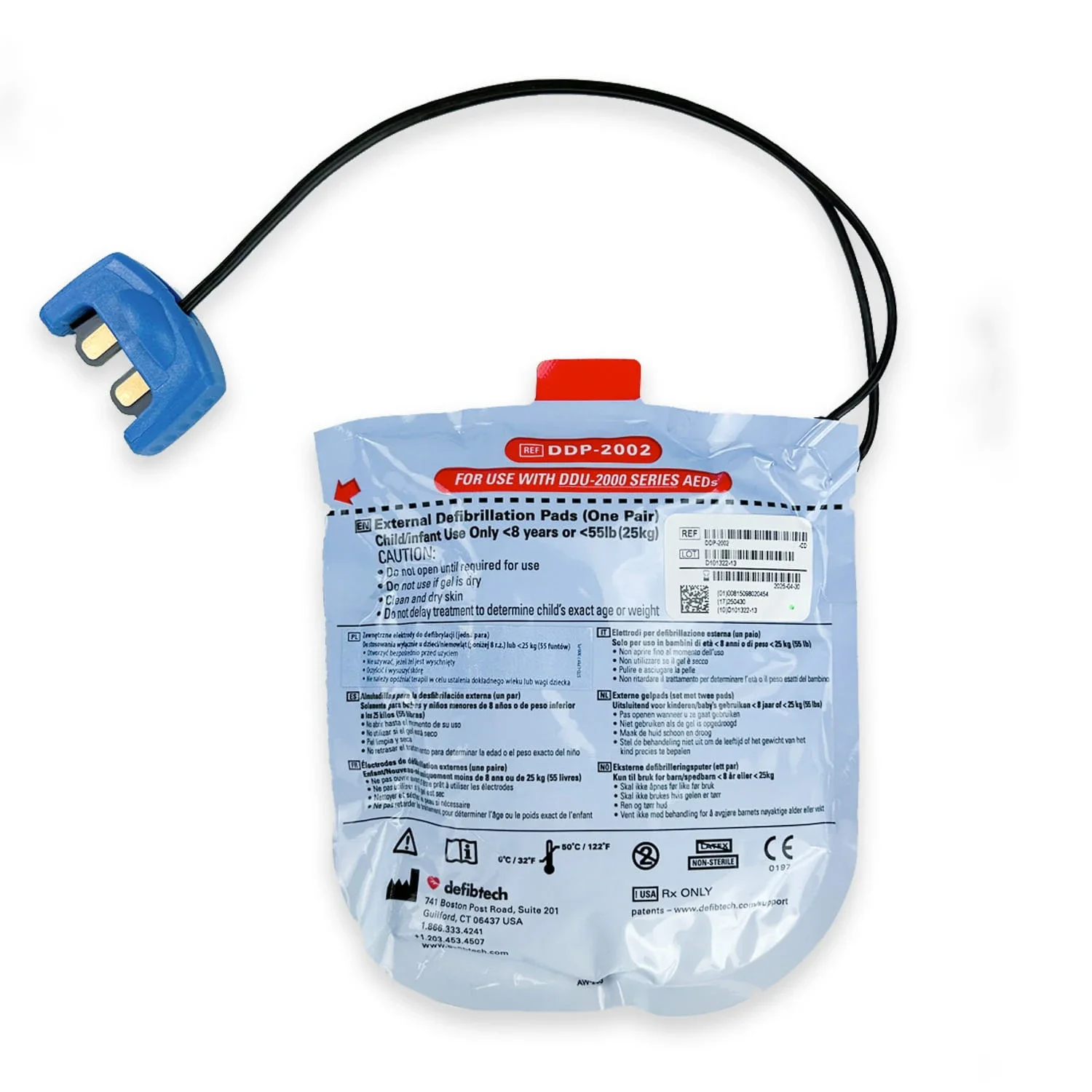 Elektrody terapeutyczne Defibtech Lifeline VIEW/ PRO dla dzieci